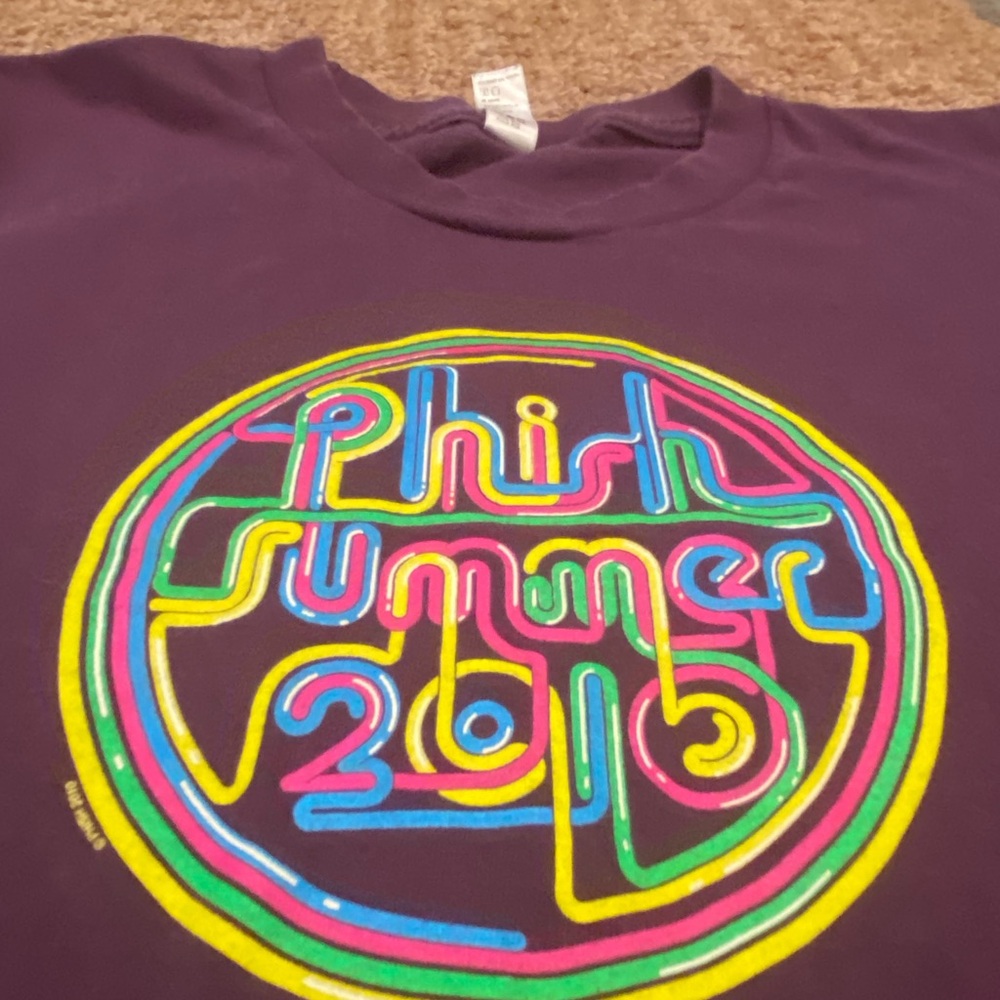 Phish 2010 Summer Tour Concert T Shirt Purple Graphic Print Tee S Small - Picture 3 of 7